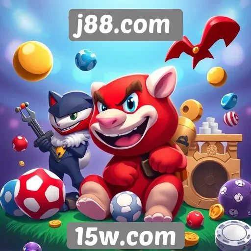Variedade de jogos disponíveis no j88.com